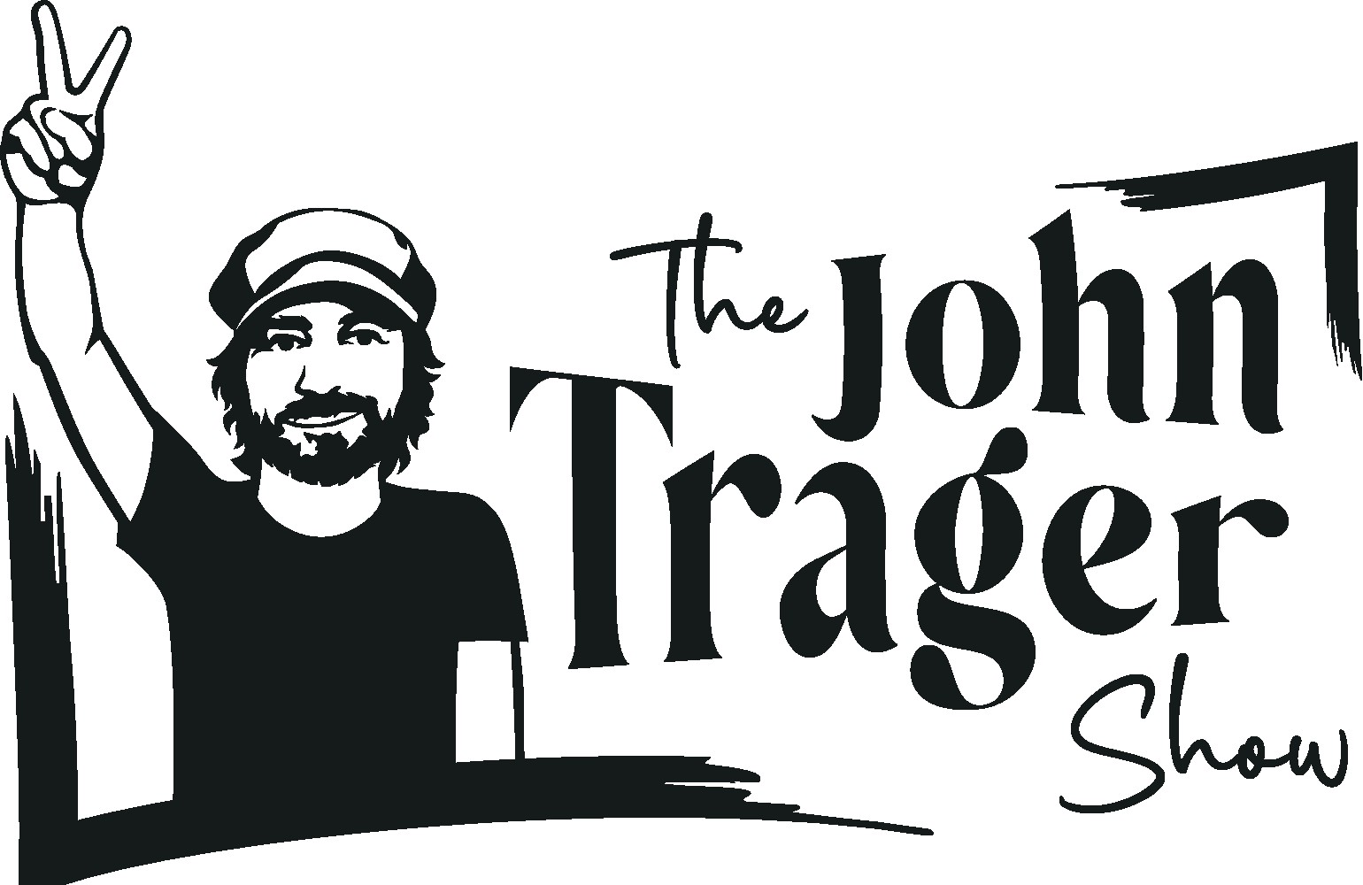 The John Trager Show illustration and logo